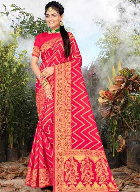 Gajjari Colour Santraj New Fancy Party Wear Banarasi Silk Saree Collection 1024